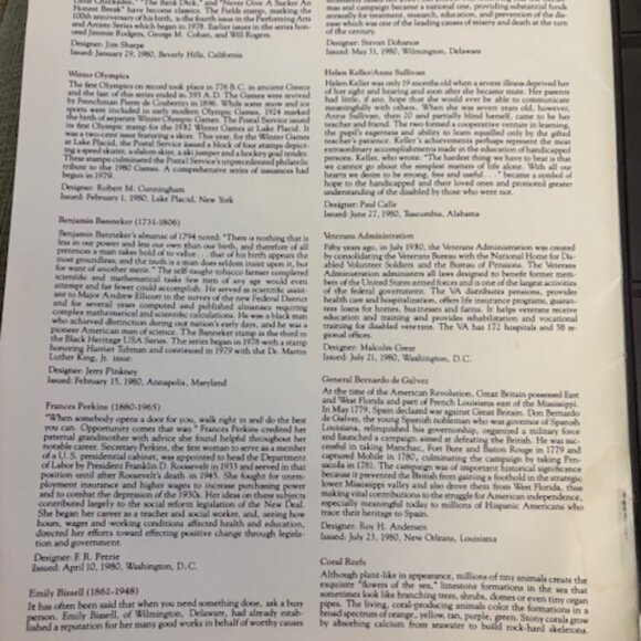 1980 Commenmorative US Mint Stamp Set - Picture 3 of 4